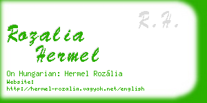 rozalia hermel business card