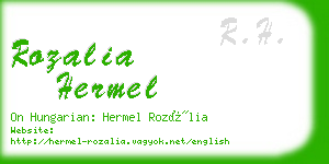 rozalia hermel business card